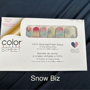 Color Street Snow Biz Glitter Nail Strips